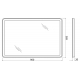 Зеркало BELBAGNO SPC-MAR-900-600-LED-BTN с подсветкой