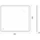 Зеркало BELBAGNO SPC-MAR-900-800-LED-BTN с подсветкой