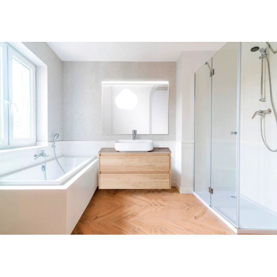 Зеркало BELBAGNO SPC-UNO-900-800-TCH с подсветкой, сенсорным выключателем