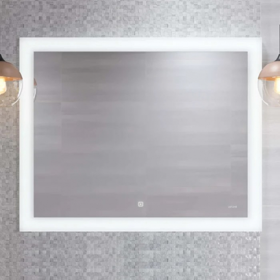 Зеркало CERSANIT LED 030 Design 100x80 с подсветкой и антизапотеванием, сенсорным выключателем