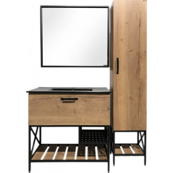 Зеркало COMFORTY Бредфорд 90 черное