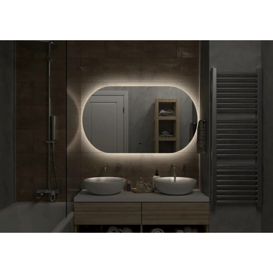 Зеркало CONTINENT Fleur 120х70 с подсветкой