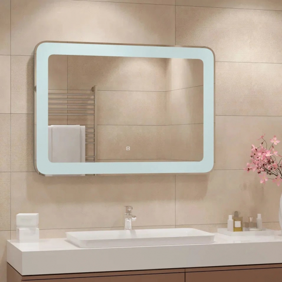 Зеркало CONTINENT Velvette 100х70 с подсветкой