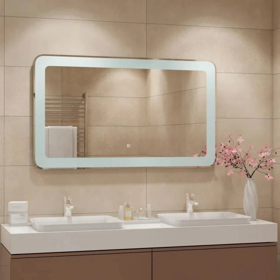 Зеркало CONTINENT Velvette 120х70 с подсветкой