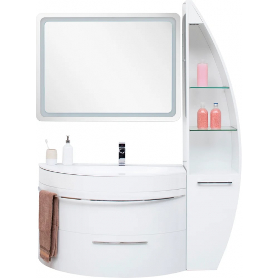 Зеркало DE AQUA Смарт 10075 с LED подсветкой