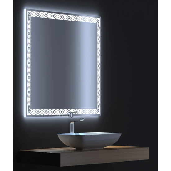 Зеркало DE AQUA Тренд 6075 с LED подсветкой