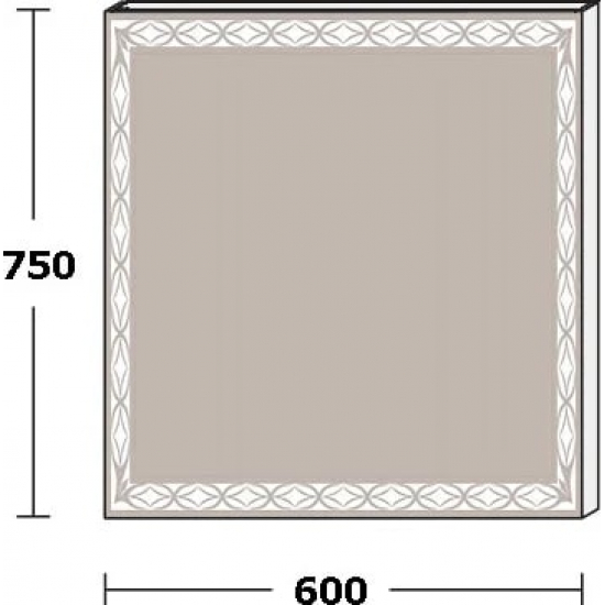 Зеркало DE AQUA Тренд 6075 с LED подсветкой