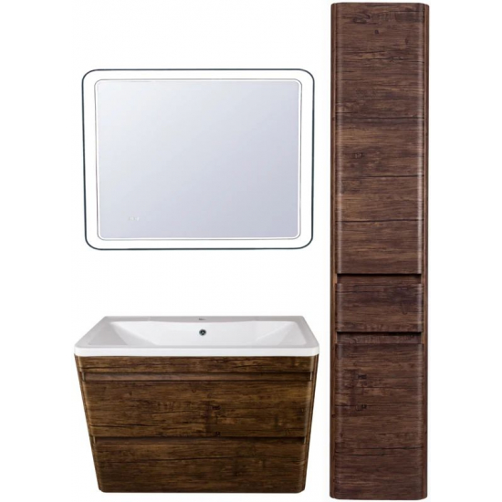 Зеркало EL FANTE Атлантика 90x70, с подсветкой и часами