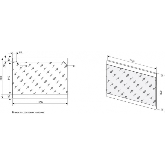 Зеркало EL FANTE Даллас 110x80 Люкс