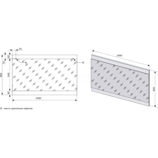 Зеркало EL FANTE Даллас 140x80 Люкс