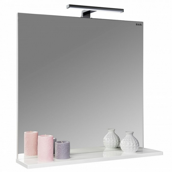 Зеркало IDDIS Custo 70 белое с подсветкой