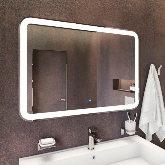 Зеркало IDDIS Edifice 100x70 с подвсеткой, сенсорным выключателем