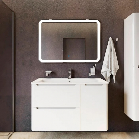 Зеркало IDDIS Edifice 100x70 с подвсеткой, сенсорным выключателем