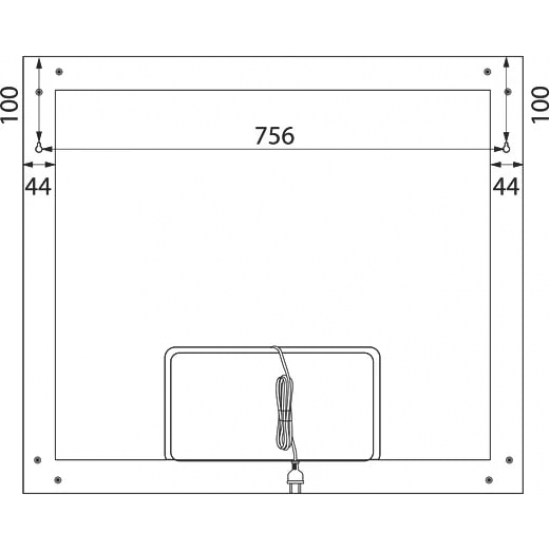 Зеркало IDDIS Slide 80 с термоподогревом