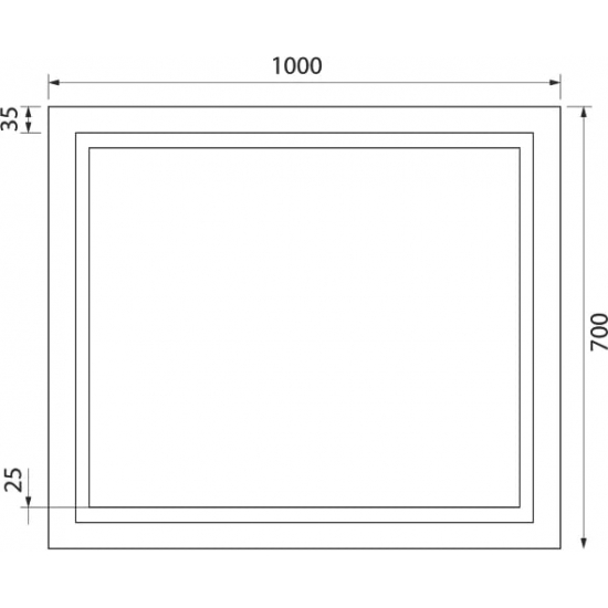 Зеркало IDDIS Zodiac 100 с термообогревом и подсветкой