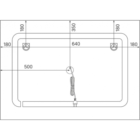 Зеркало IDDIS Zodiac 100 с термообогревом и подсветкой