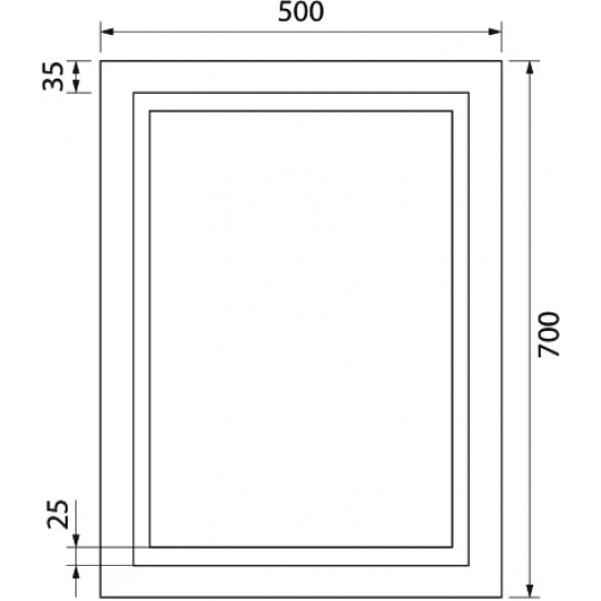 Зеркало IDDIS Zodiac 50 с подсветкой