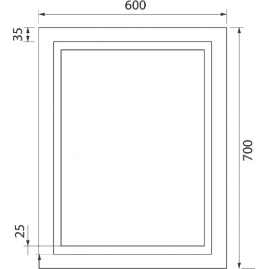 Зеркало IDDIS Zodiac 60 с подсветкой