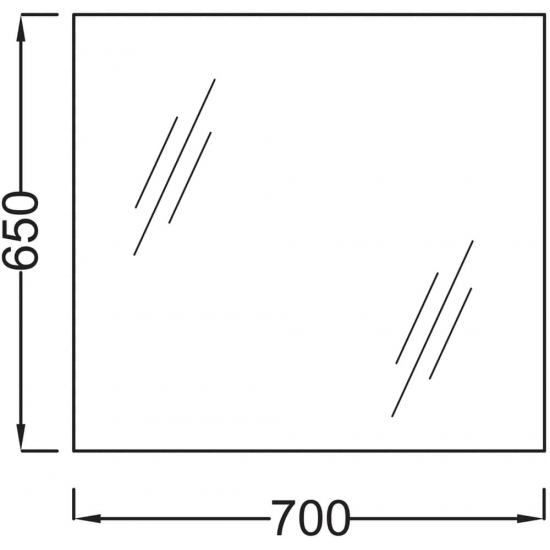 Зеркало JACOB DELAFON EB1082 70 см