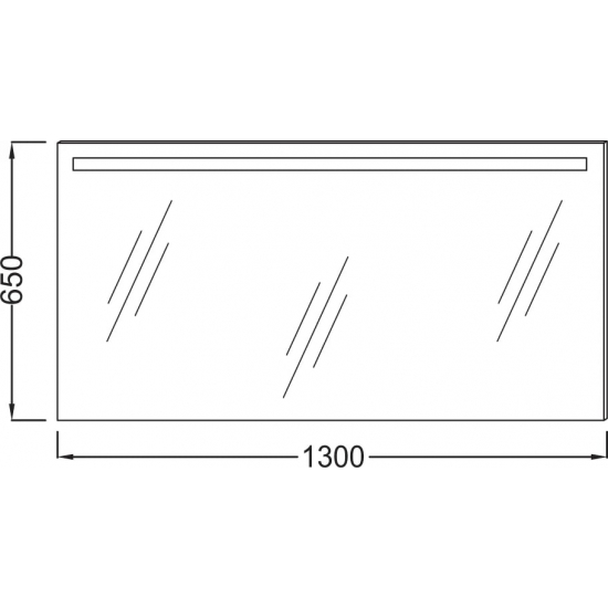 Зеркало JACOB DELAFON EB1419-NF 130, с подсветкой и антизапотеванием