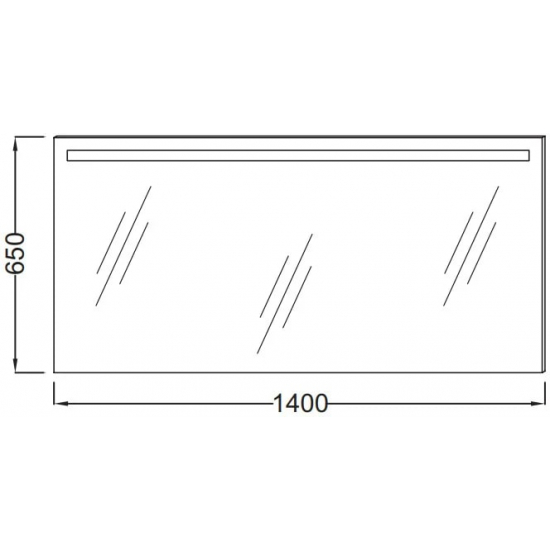 Зеркало JACOB DELAFON EB1420-NF 140 см с подсветкой и антизапотеванием