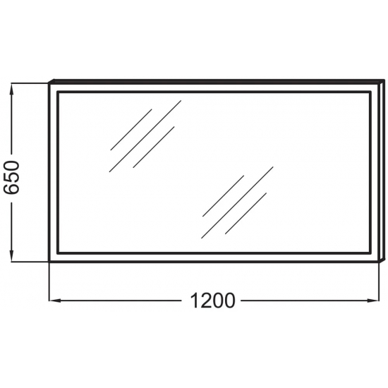 Зеркало JACOB DELAFON EB1444 120 см с подсветкой и антизапотеванием