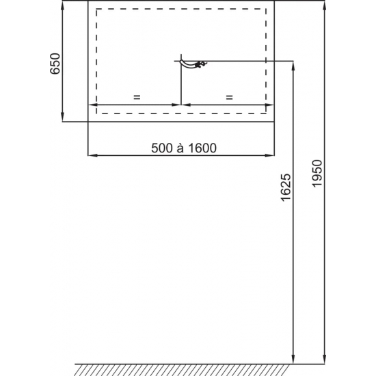 Зеркало JACOB DELAFON EB1447-NF 160, с подсветкой и антизапотеванием