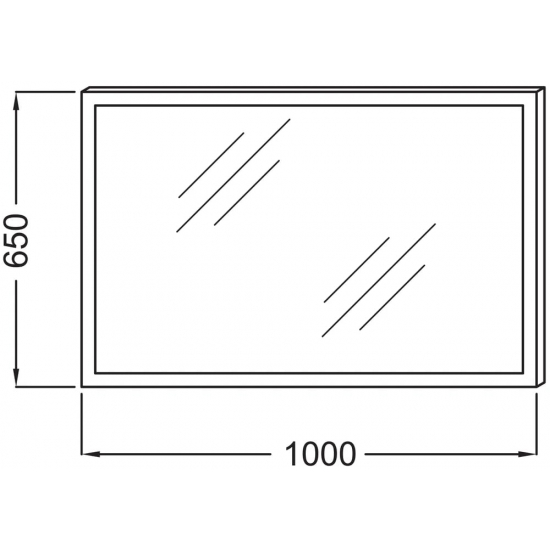 Зеркало JACOB DELAFON Escale EB1442 100 см с подсветкой и антизапотеванием