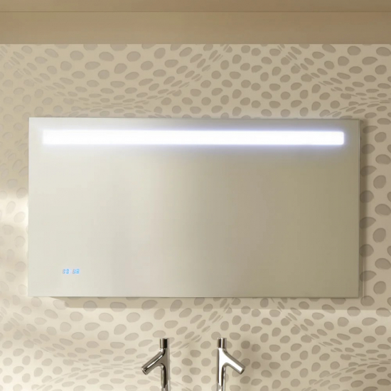 Зеркало JACOB DELAFON Parallel EB1418-NF 120 см с подсветкой и часами