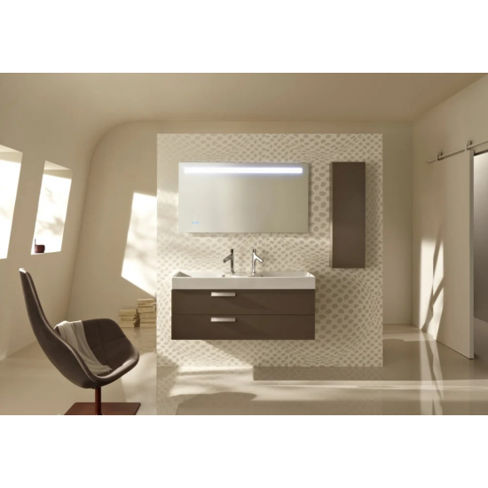 Зеркало JACOB DELAFON Parallel EB1418-NF 120 см с подсветкой и часами