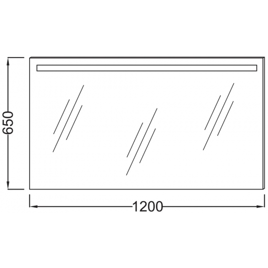 Зеркало JACOB DELAFON Parallel EB1418-NF 120 см с подсветкой и часами