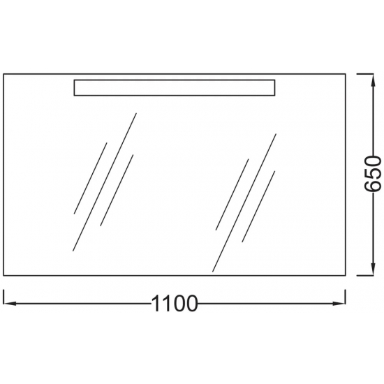 Зеркало JACOB DELAFON Presquile EB1110 110 см с подсветкой