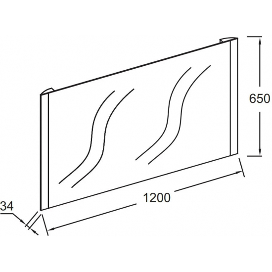 Зеркало JACOB DELAFON Replique EB1475-NF 120 см с подсветкой и антизапотеванием