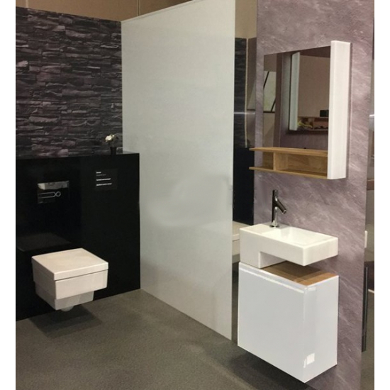 Зеркало JACOB DELAFON Terrace EB1180D-NF 60 R, с подсветкой, светлое дерево