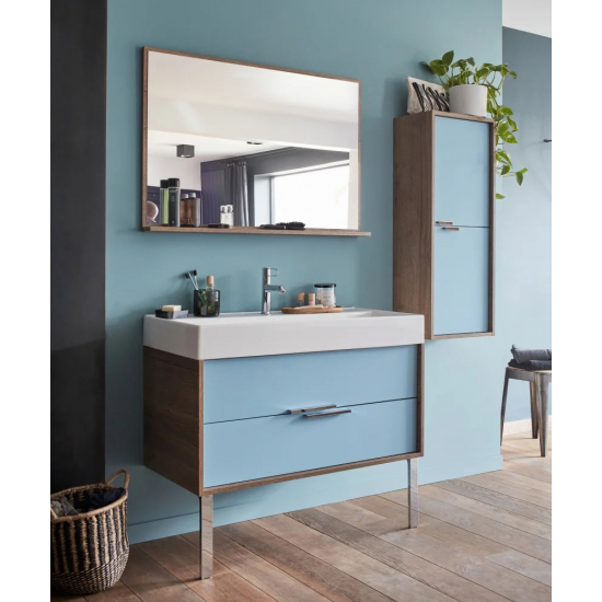 Зеркало JACOB DELAFON Vivienne EB1598-E52 100 см дуб табак, с полкой