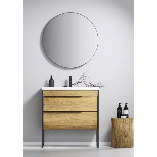 Зеркало круглое AQWELLA Fargo RM белое, 60 см