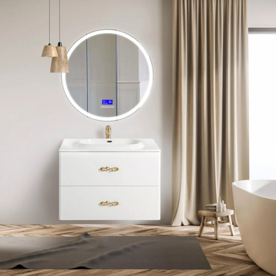 Зеркало круглое BELBAGNO SPC-RNG-700-LED-TCH-RAD с bluetooth, термометром и радио