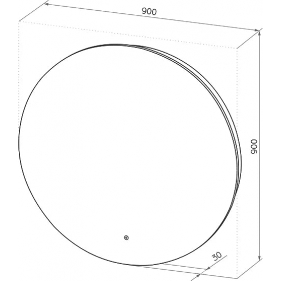 Зеркало круглое CONTINENT Ajour 90 с подсветкой