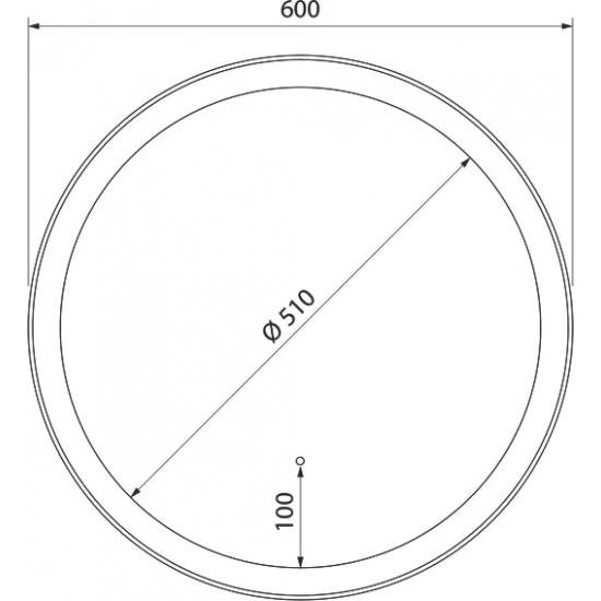Зеркало круглое IDDIS Esper 60 