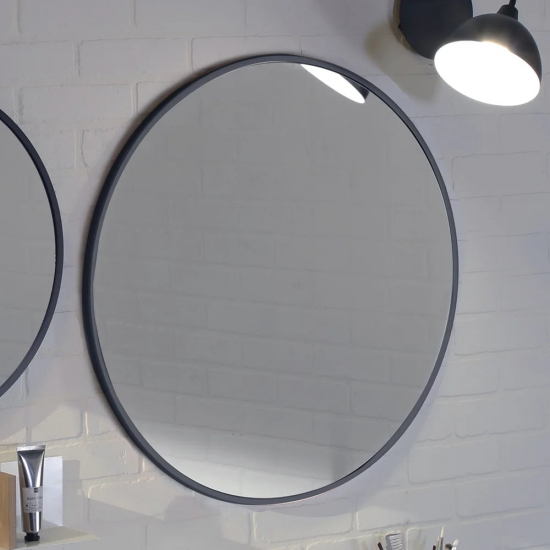 Зеркало круглое JACOB DELAFON Odeon Rive Gauche EB1177-S14 70 см черный сатин