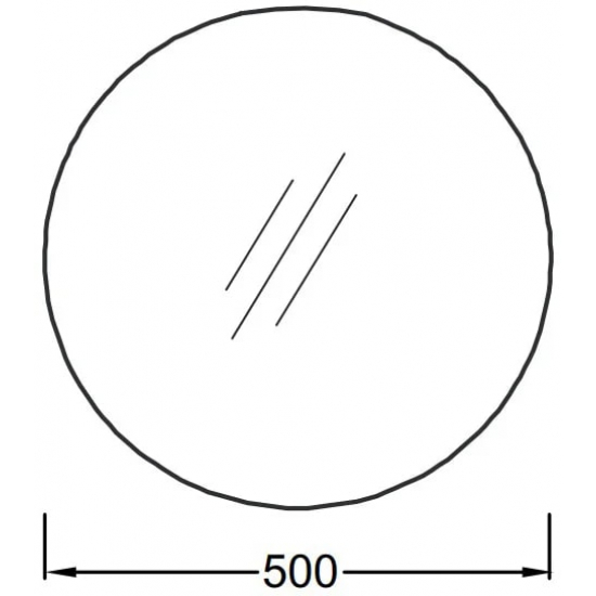 Зеркало круглое JACOB DELAFON Odeon Rive Gauche EB1450-NF 50 см с подсветкой