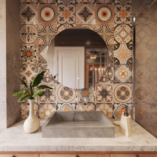 Зеркало круглое MIXLINE Алон 700 с LED подсветкой