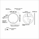 Зеркало круглое MIXLINE Анита D500 с LED подсветкой