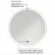 Зеркало круглое MIXLINE Анита D600 с LED подсветкой
