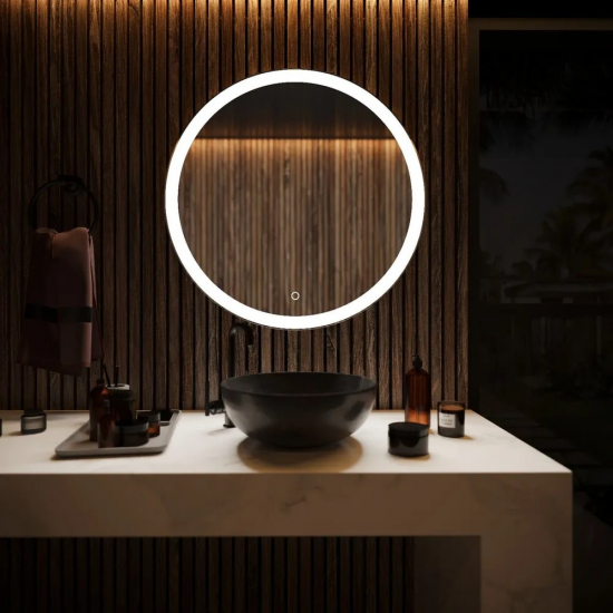 Зеркало круглое MIXLINE Мия D700 с LED подсветкой