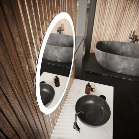 Зеркало круглое MIXLINE Мия D700 с LED подсветкой