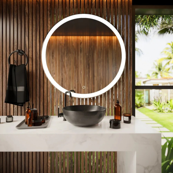 Зеркало круглое MIXLINE Мия D800 с LED подсветкой