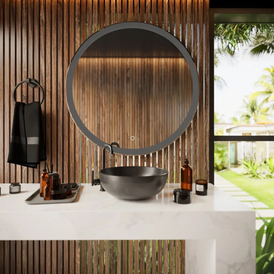 Зеркало круглое MIXLINE Мия D800 с LED подсветкой