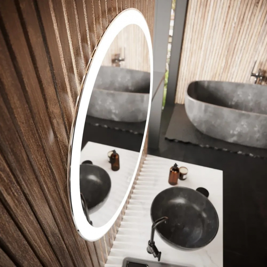 Зеркало круглое MIXLINE Мия D800 с LED подсветкой