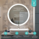 Зеркало круглое MIXLINE Оливия D700 с LED подсветкой